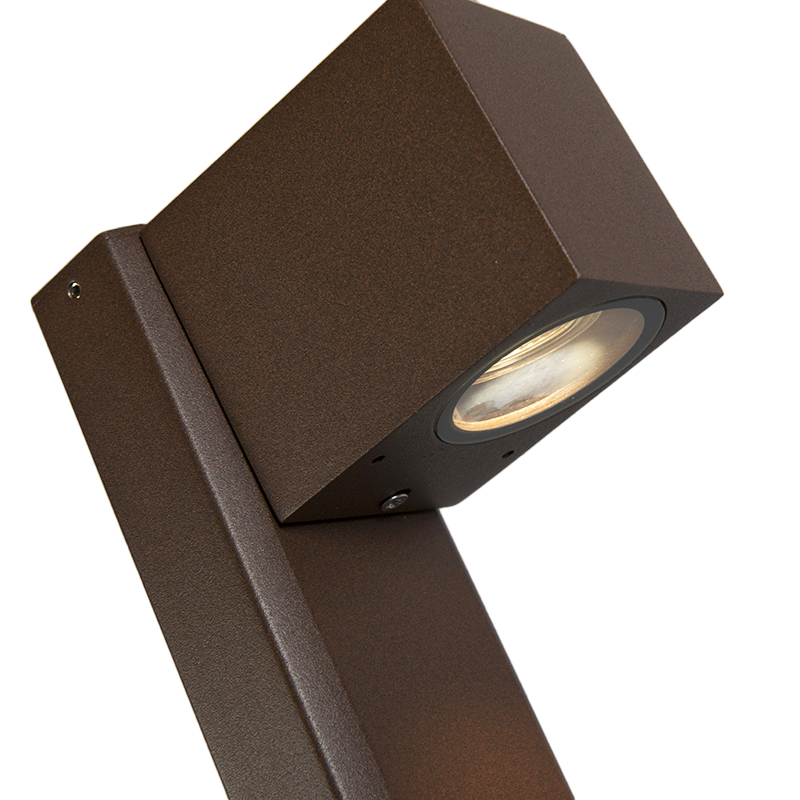 Lampada da esterno industriale in piedi marrone ruggine 65 cm IP44 - Baleno