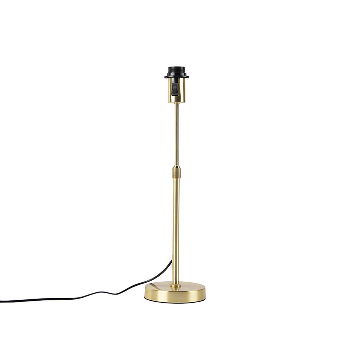 Gold Table Lamp Adjustable with White Lampshade 35 cm - Parte