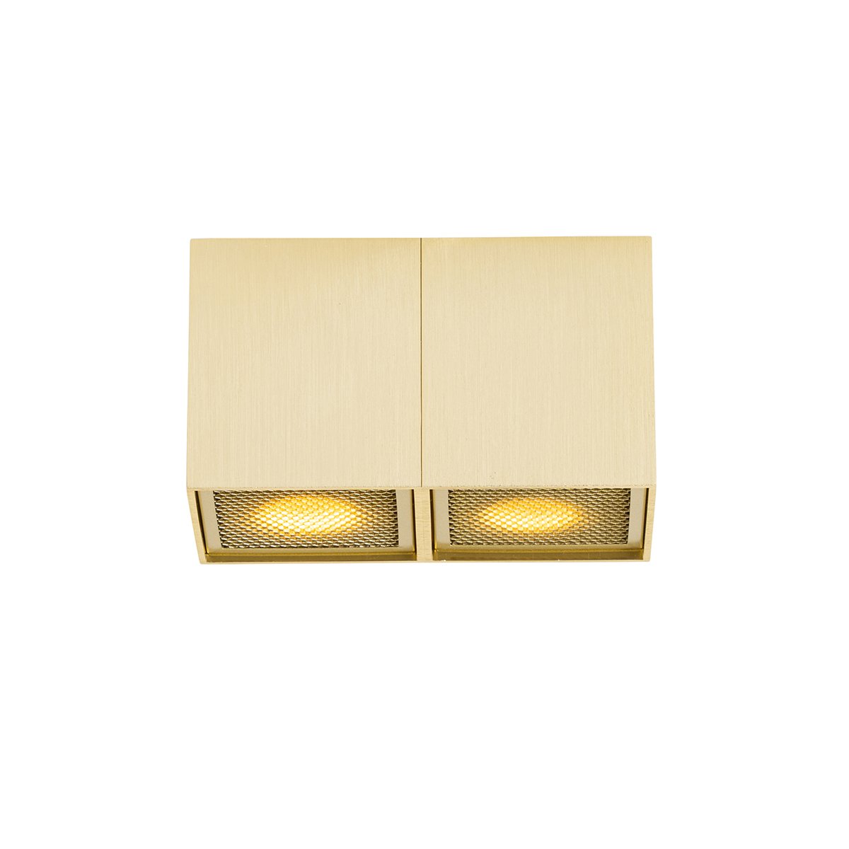 Foco de diseño dorado 2 luces - Qubo Honey