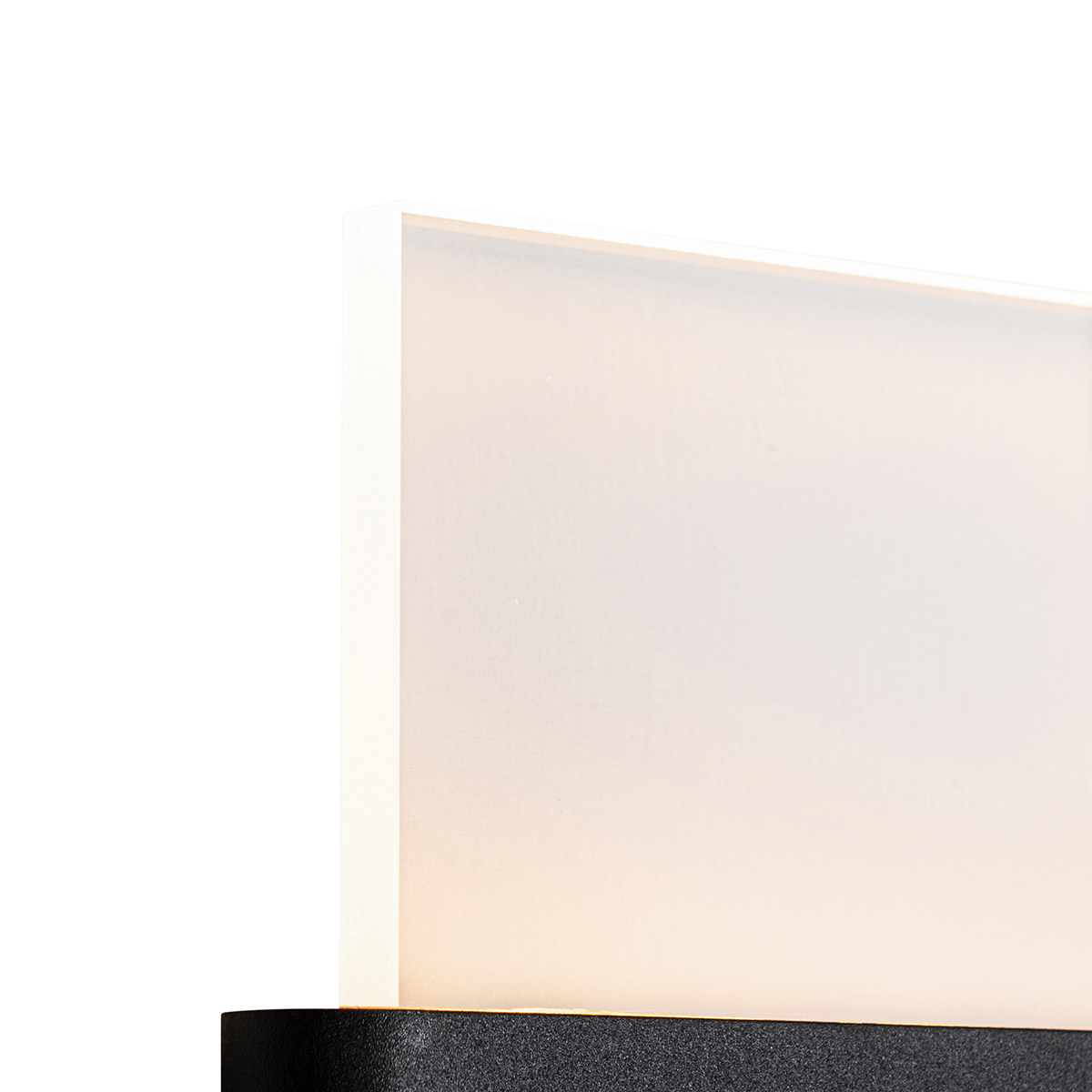 Lampada da parete per esterni nera con LED incl. numeri civici IP54 - Kandi