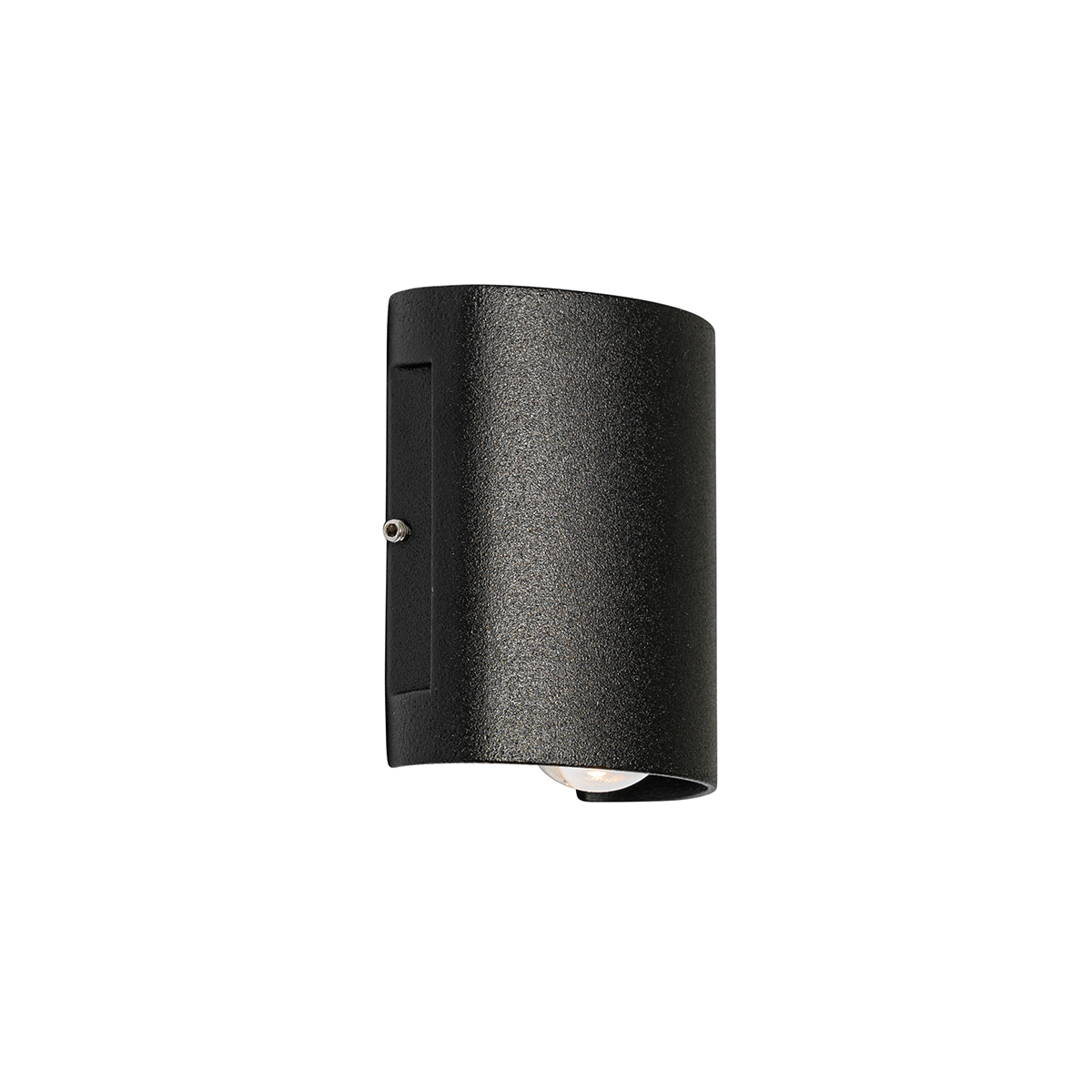 Aplique de pared exterior negro con LED 2 luces IP54 - Silly