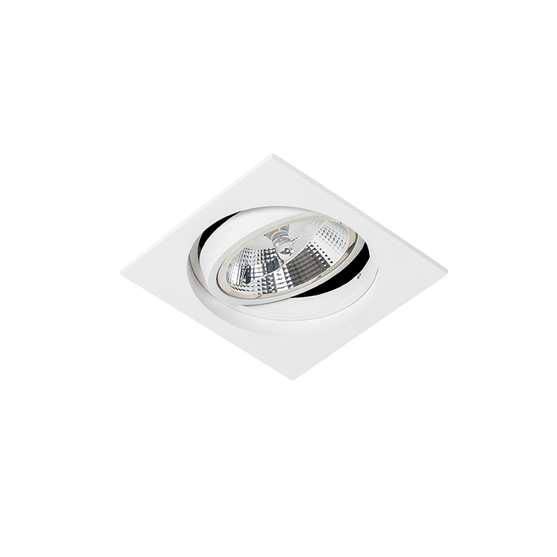 Foco empotrado cuadrado blanco orientable - Chuck 111