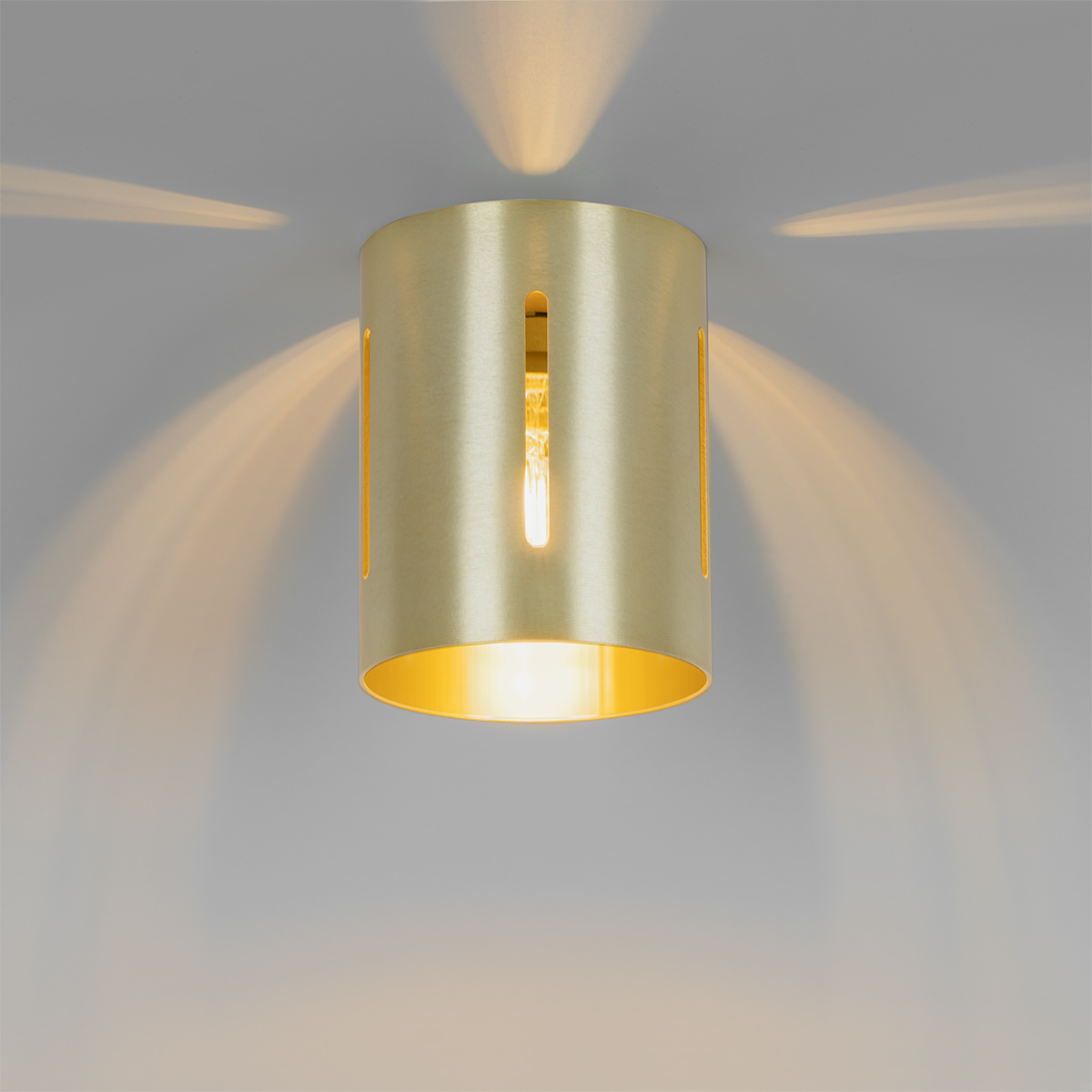 Design Ceiling Lamp Gold with Light Effect - Yana