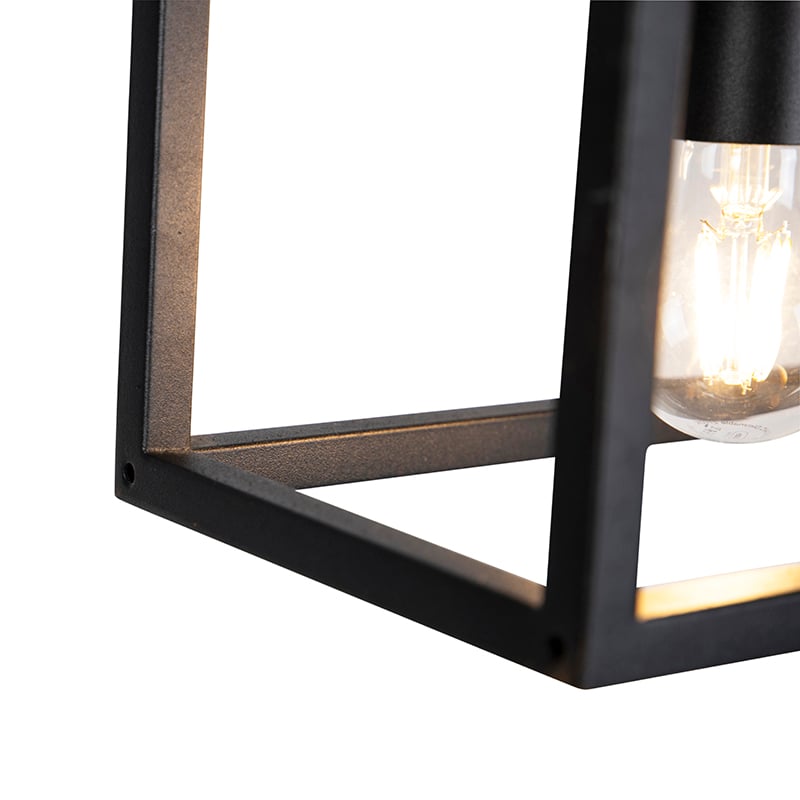 Industrial Pendant Lamp Black 4-Lights - Cage 4