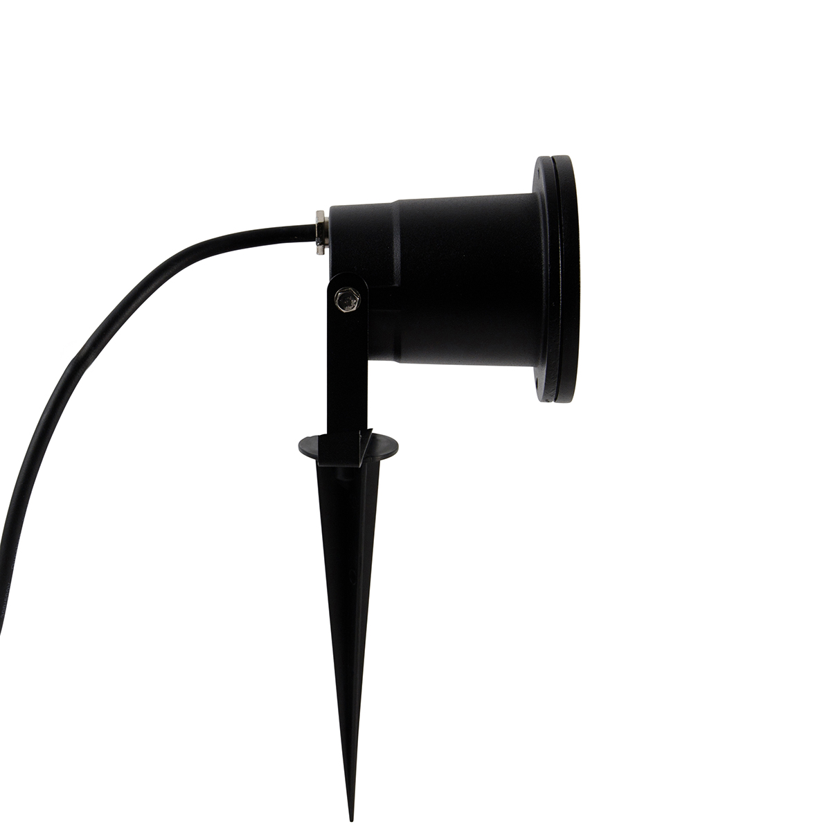 Spot de jardin noir avec cordon et prise 230 cm IP65 - Basic