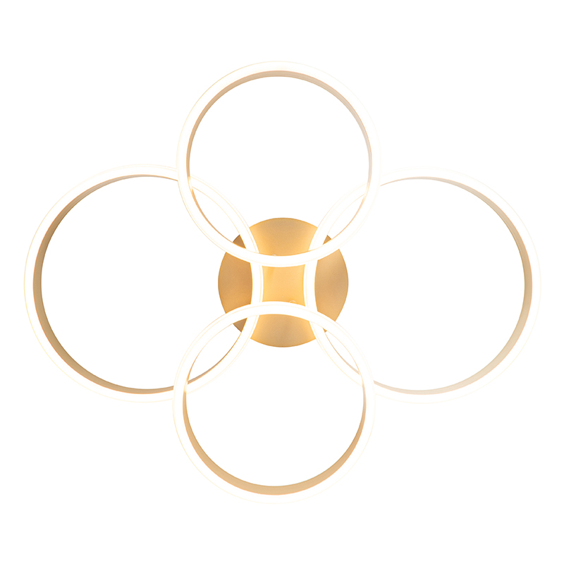 Ceiling Light Brass Incl. LED 3-Step Dimmable 4-Light - Navara
