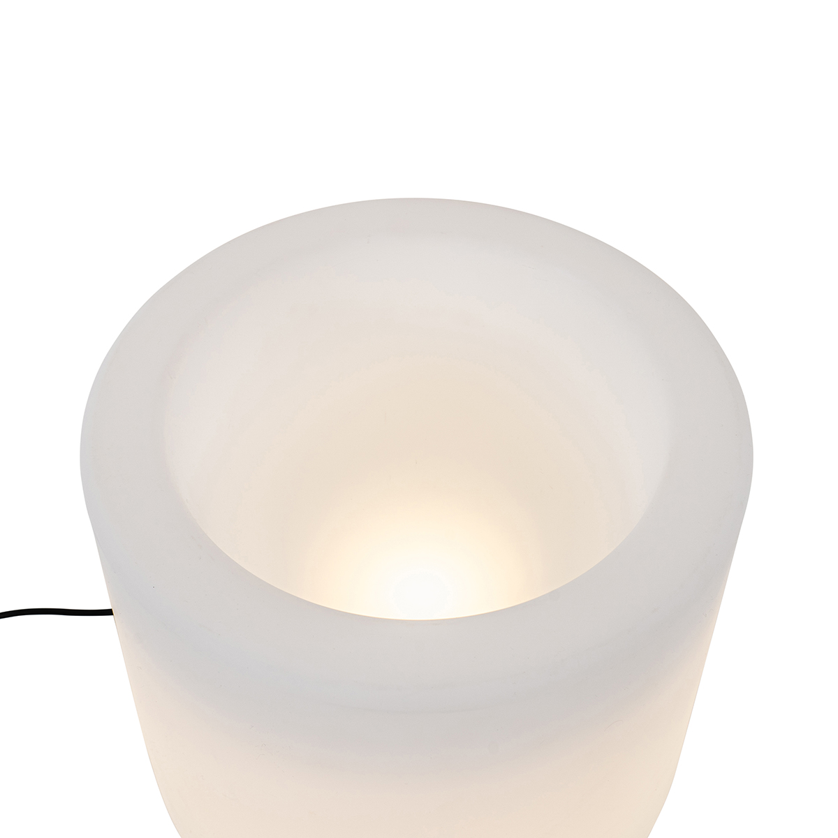 Lampadaire d'extérieur intelligent pot de fleur blanc IP44 avec Wifi A60 - Flowerpot