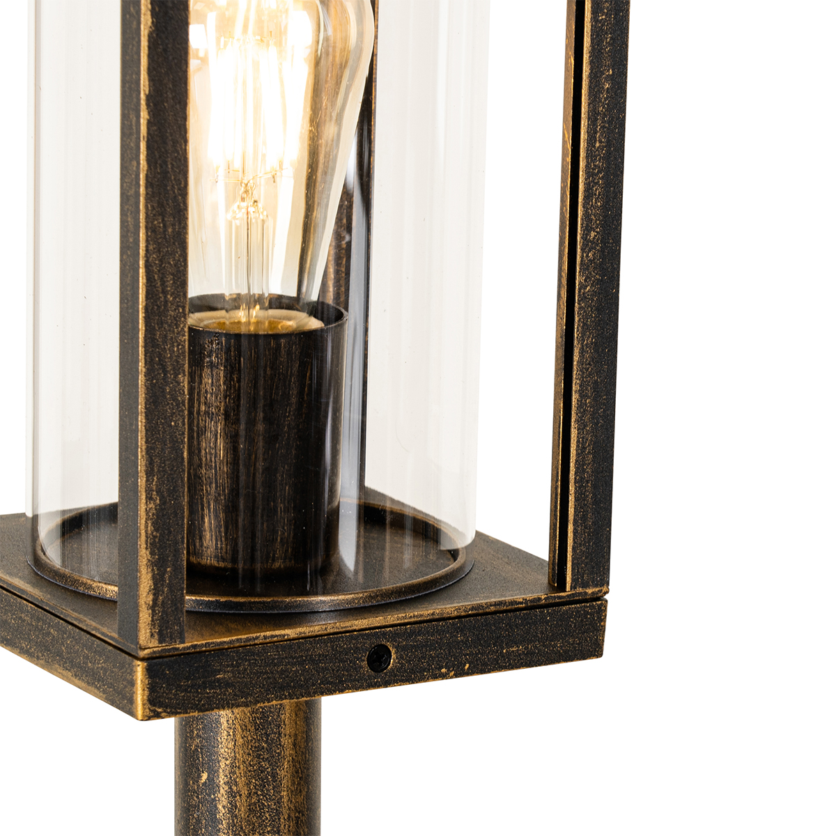 Vintage Outdoor Standing Lamp Antique Gold 100cm IP44 - Charlois