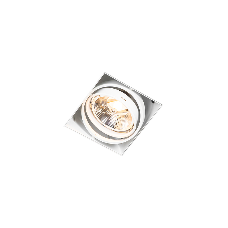 Spot encastré blanc GU10 AR111 sans bordure orientable - Oneon