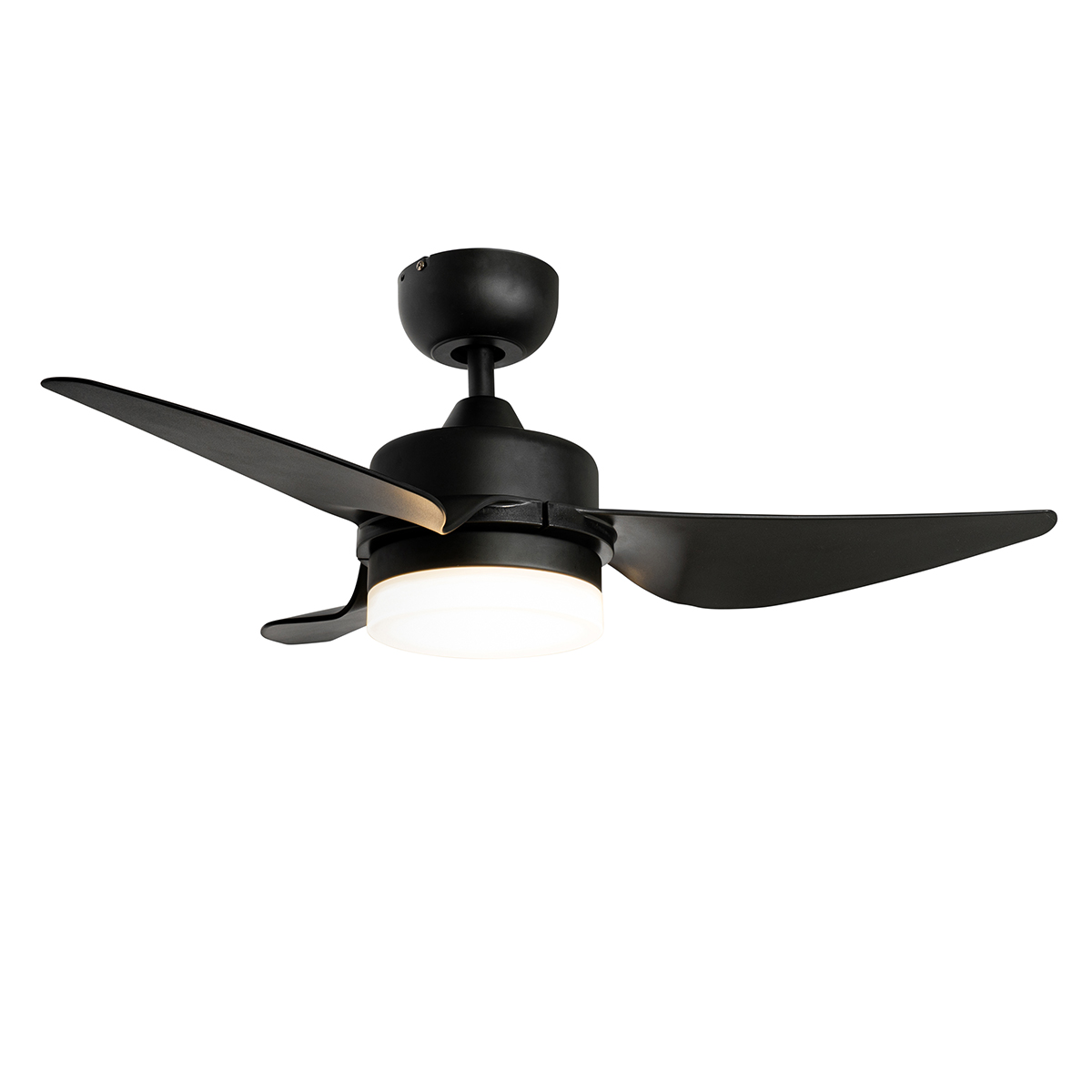 Ventilador de techo negro 86,7cm con LED regulable con mando a distancia - Yuki