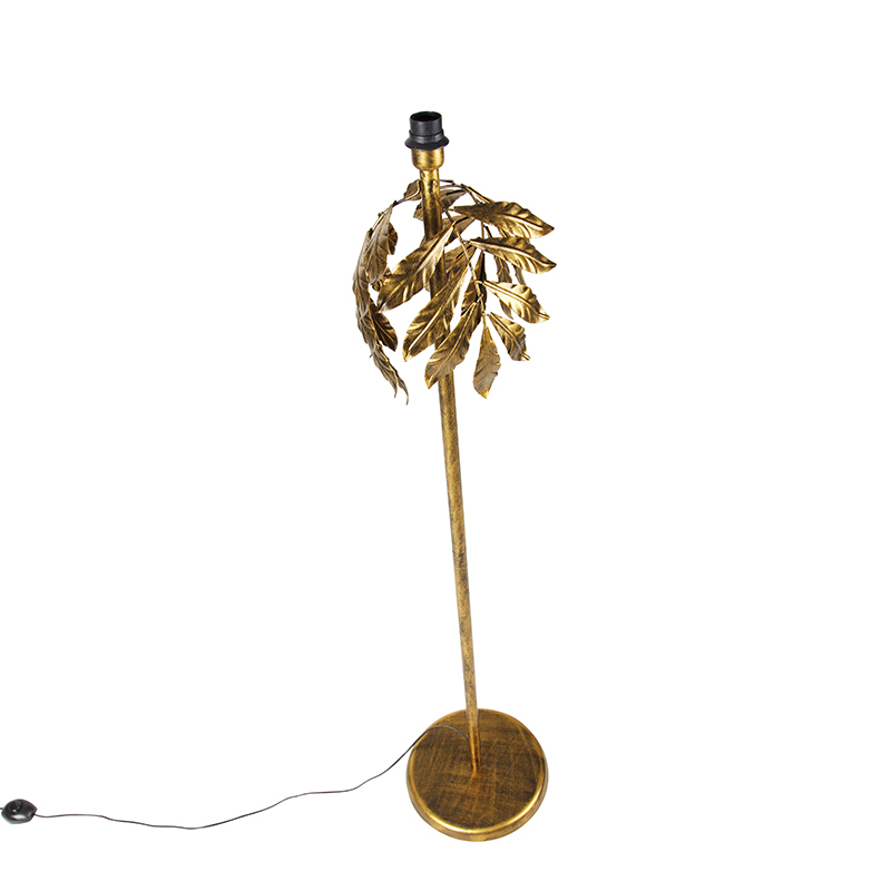 Lámpara de pie vintage oro antiguo 30 cm sin pantalla - Linden