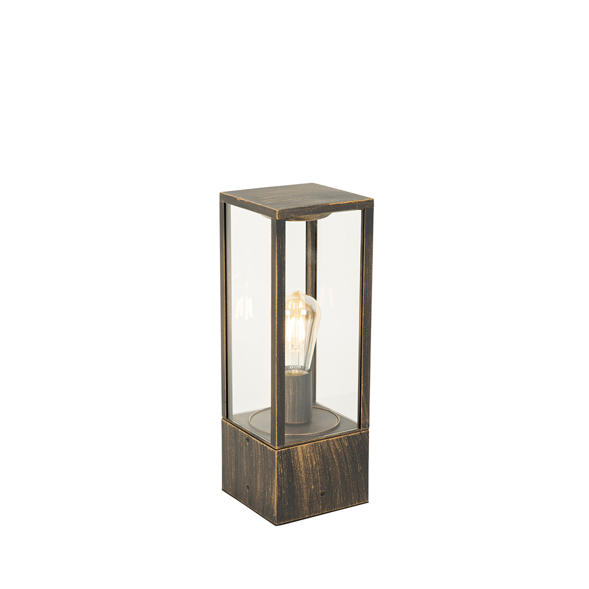 Vintage Standing Outdoor Lamp Antique Gold 40 cm IP44 - Charlois