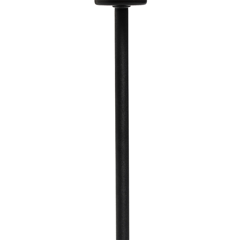 Lampada da tavolo moderna con paralume in tessuto nero con oro - VT 1