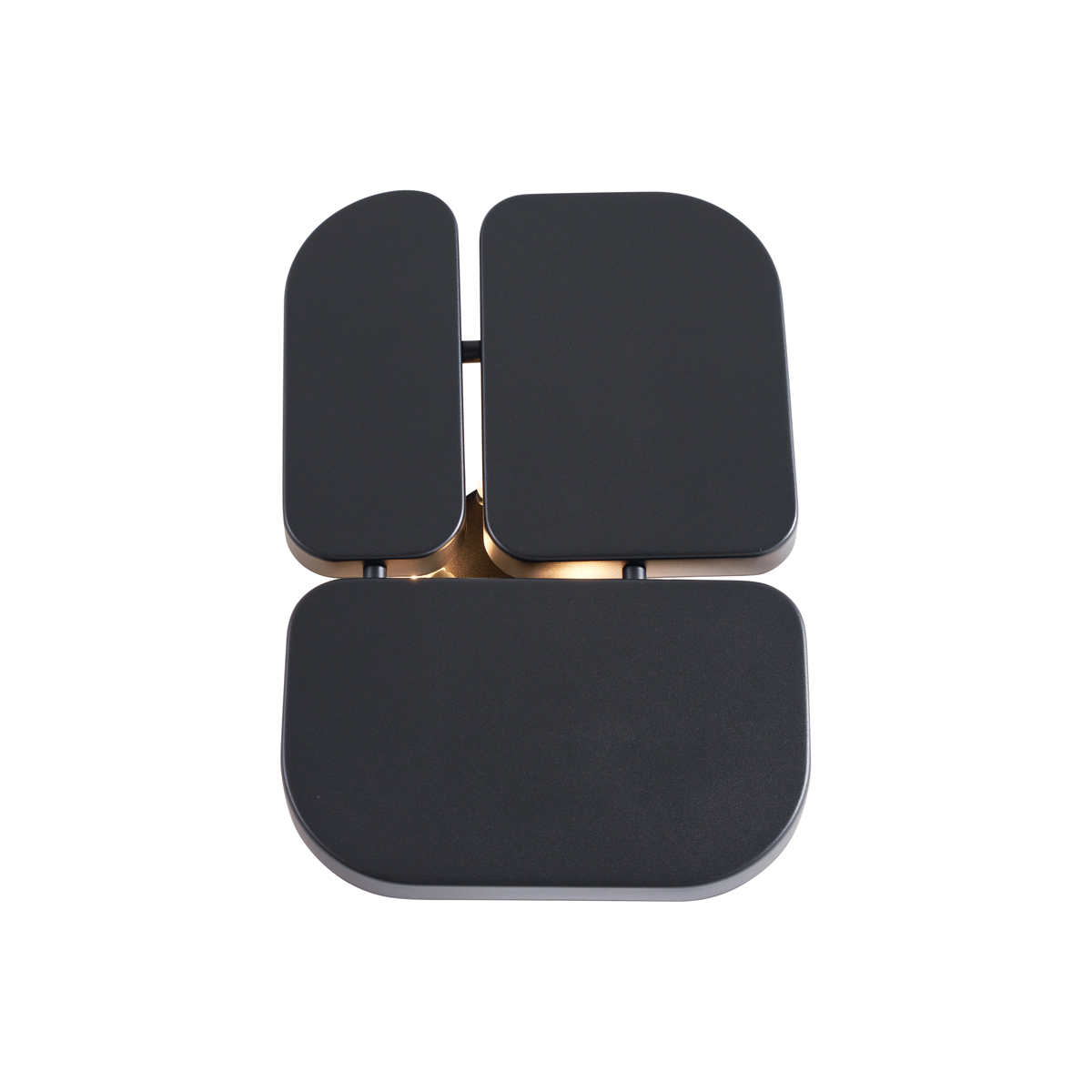 Lámpara de pared de diseño negra 3 luces - Planes