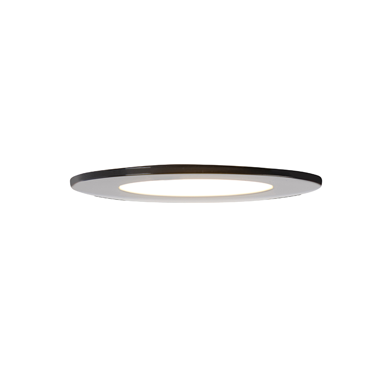 Moderne Einbauleuchte schwarz inkl. LED 3-stufig dimmbar IP65 - Blanca