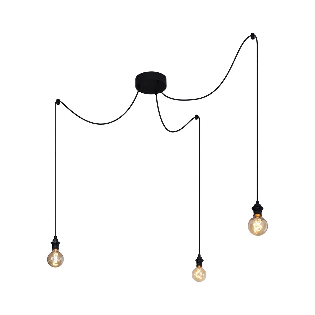 Outdoor Pendant Light Black 3-Lights IP44 - Cava