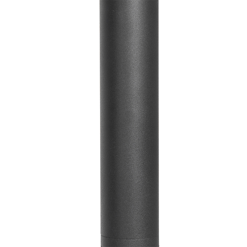 Bollard moderno para exteriores negro 60 cm IP44 regulable - Ciara