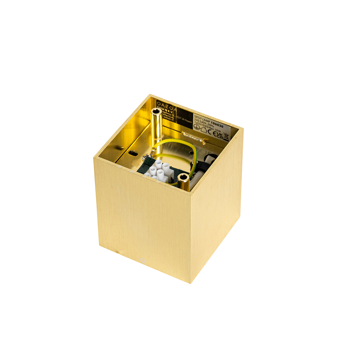 Design-Aufbaustrahler Gold GU10 50mm - Qubo Honey