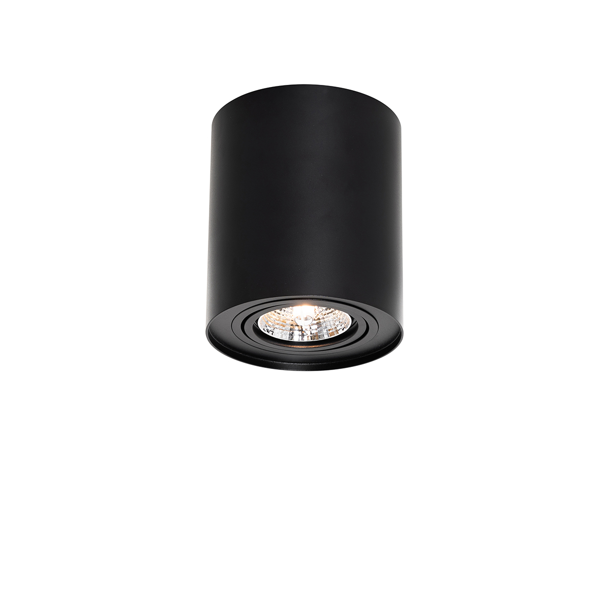 Foco de techo moderno negro giratorio e inclinable AR70 - Rondoo Up