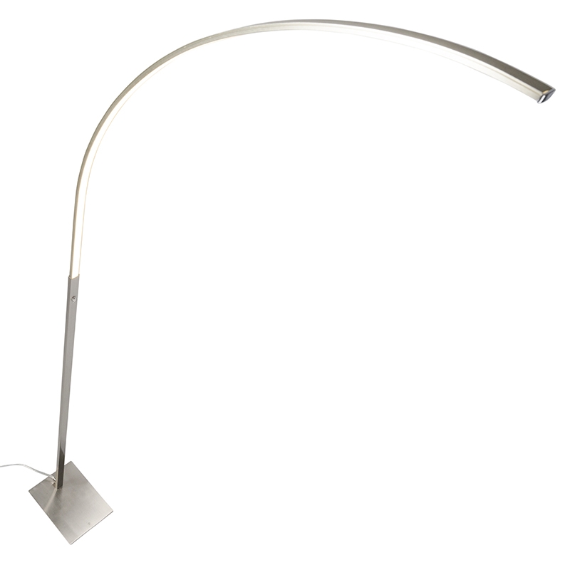 Lampadaire moderne en acier avec LED et variateur à 3 niveaux - Élégant