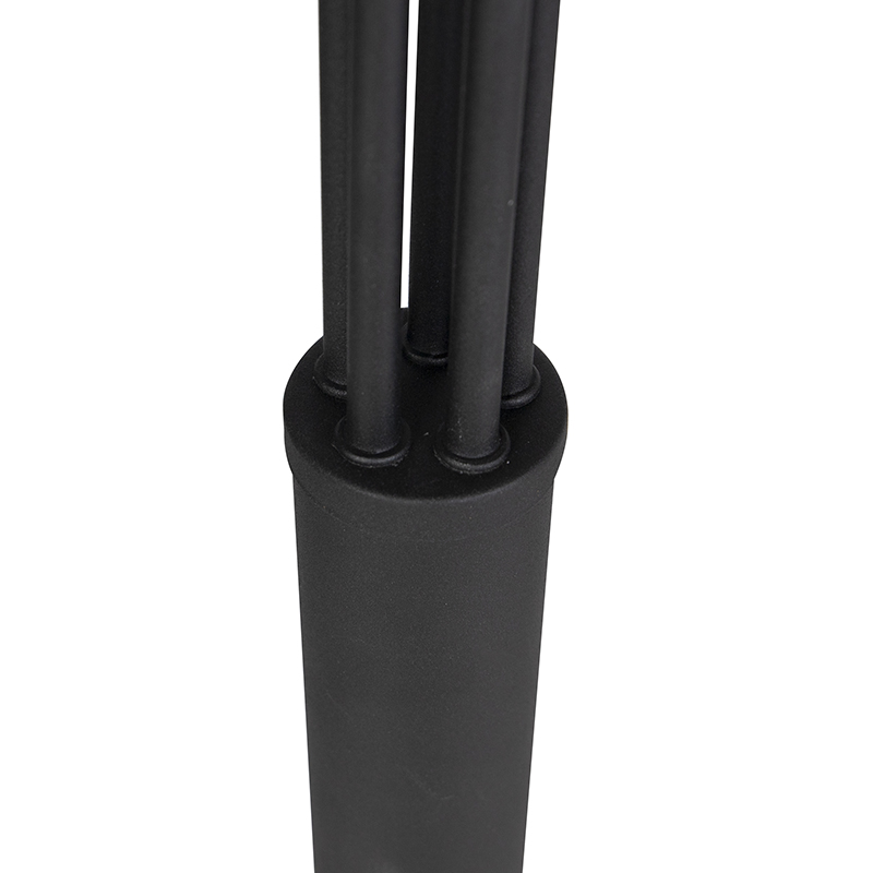 Lampadaire design noir 5 lumières - Sixties Marmo