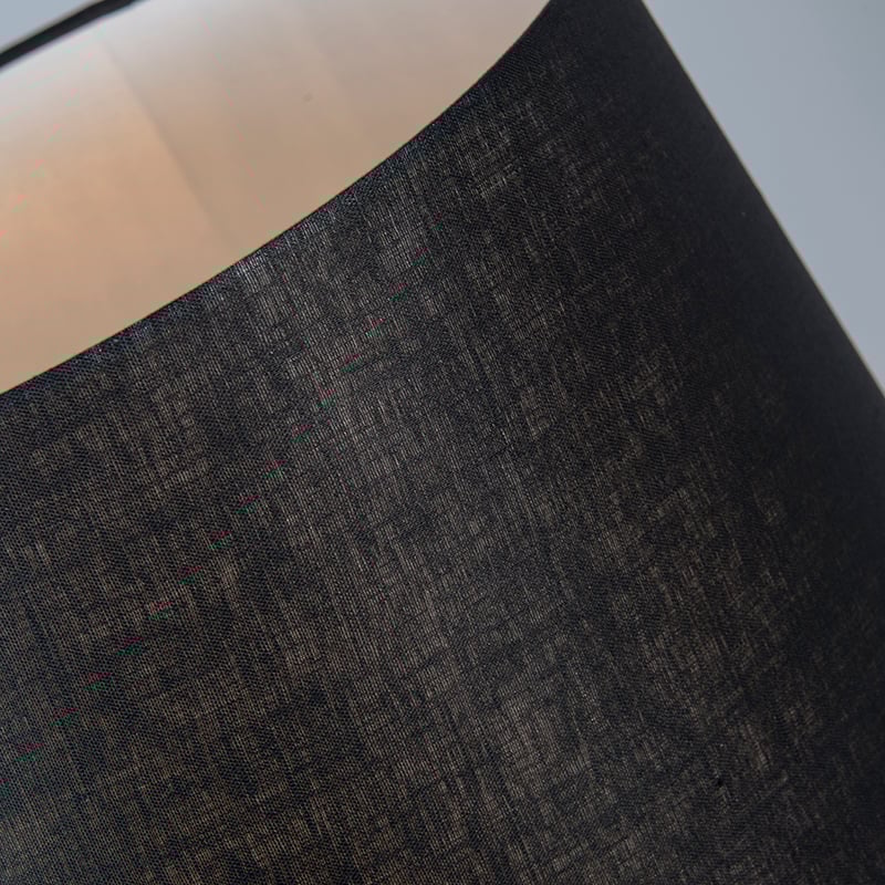 Table Lamp Black with Black Lampshade 35 cm Adjustable - Parte
