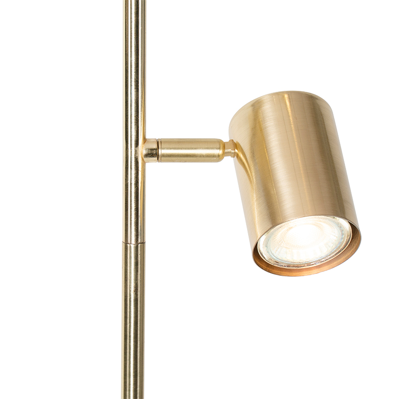 Lampadaire moderne en laiton 3 lumières - Jeana