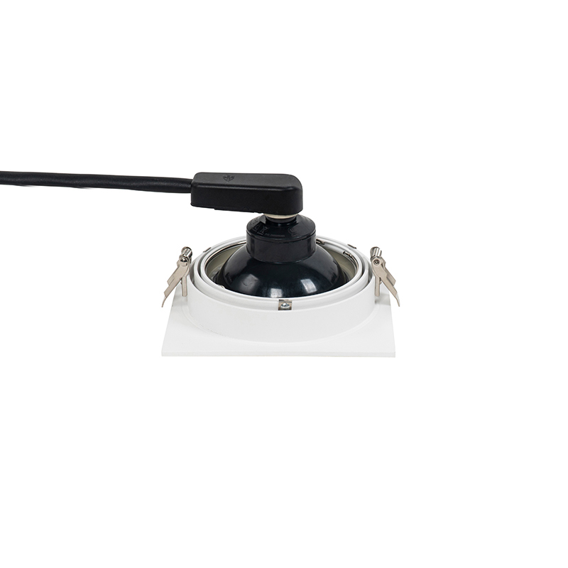 Foco empotrado cuadrado blanco orientable - Chuck 111