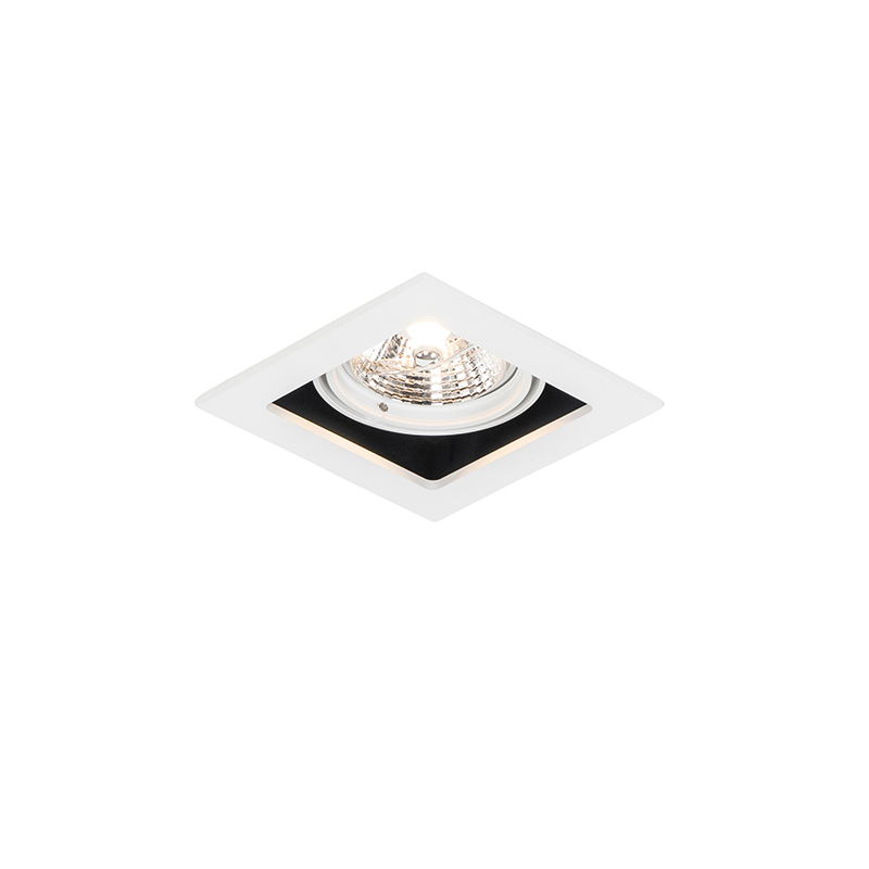Faretto da incasso quadrato bianco orientabile - Artemis 70