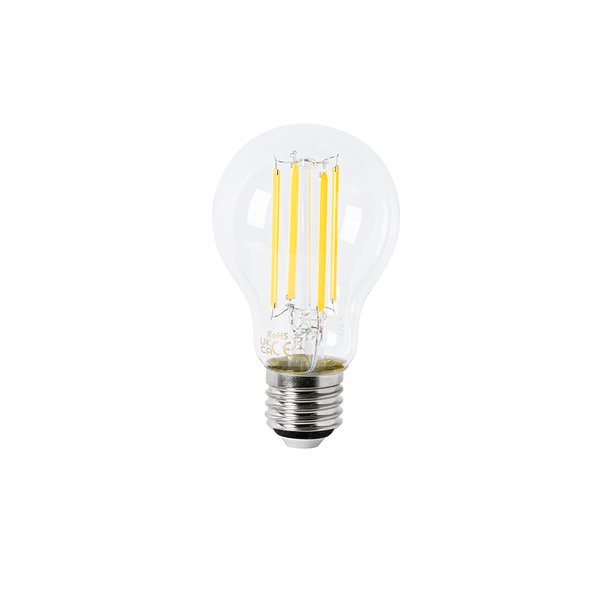 Lot de 5 ampoules LED E27 A60 transparentes 2,2 W 470 lm 2700 K