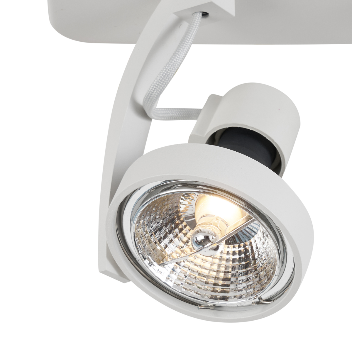 Foco de techo de diseño blanco GU10 70mm 2-luces ajustable - Vo