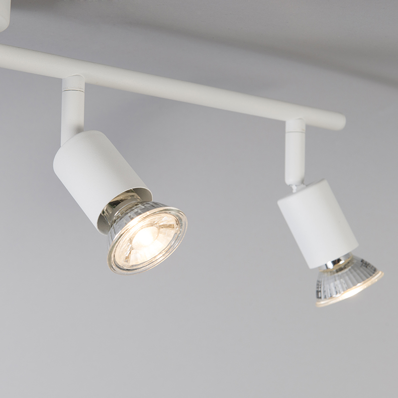 Foco moderno blanco inclinable 4 luces - Jeany