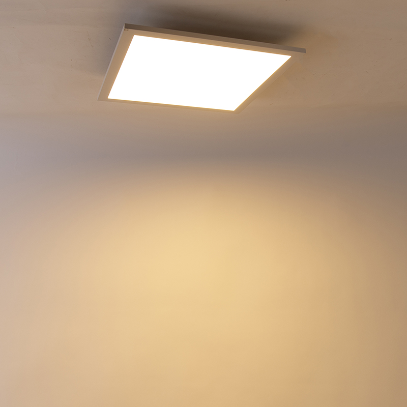 Plafonnier blanc 40 cm avec LED à 4 niveaux de luminosité - Liv