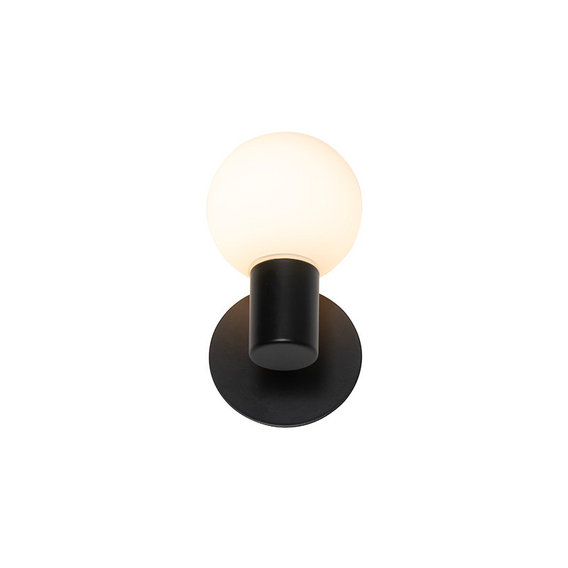 Moderne Wandleuchte schwarz IP44 - Cederic Up