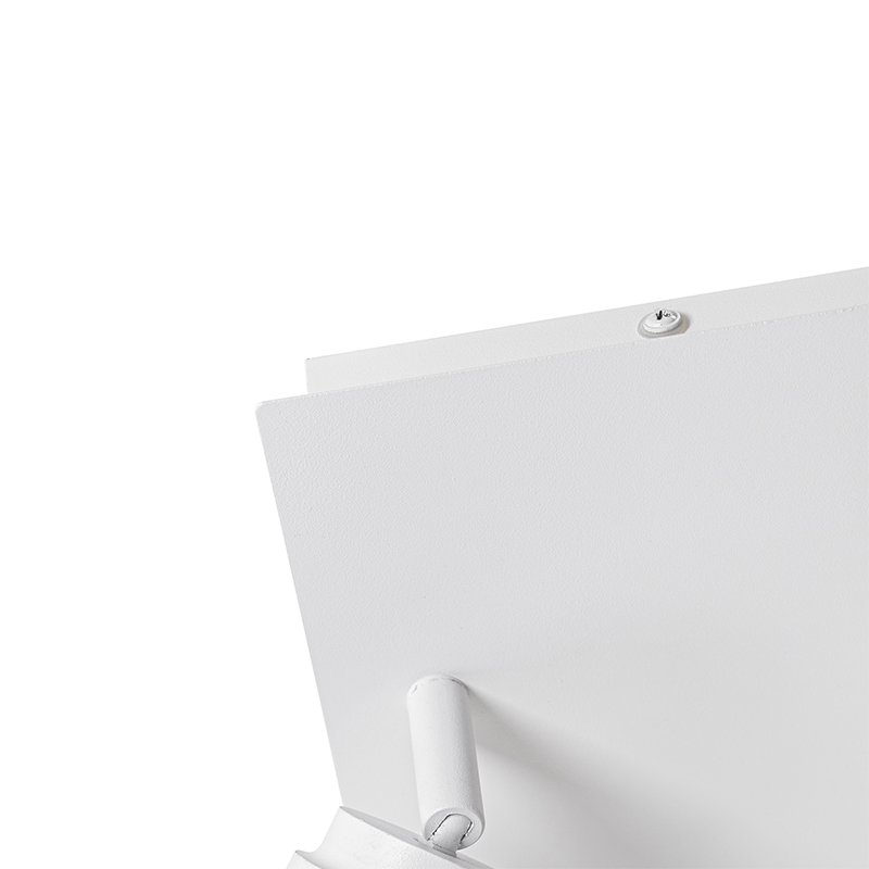 Foco moderno de baño blanco cuadrado 2-luces IP44 - Ducha