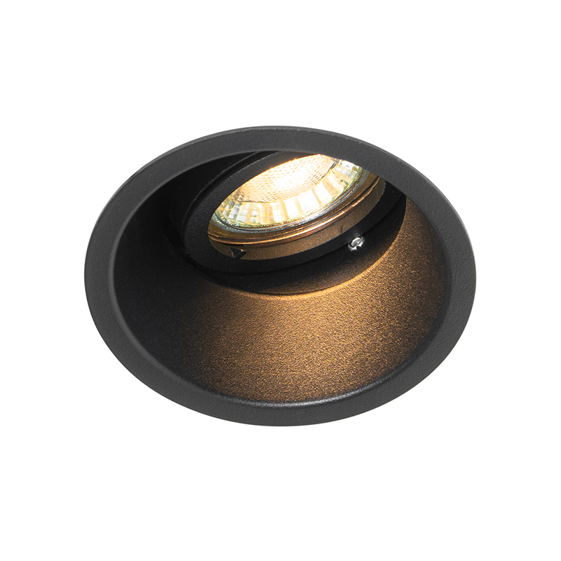Faretto da incasso moderno nero orientabile e inclinabile - Alloy
