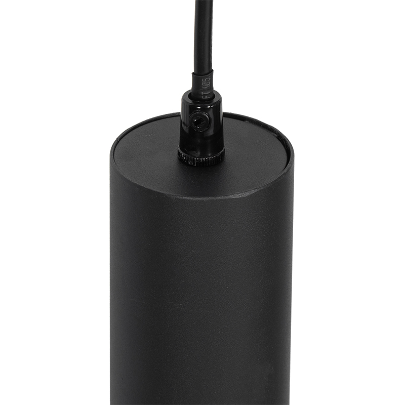 Lámpara colgante moderna negra 5 luces - Jeana