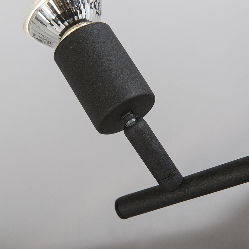 Industrial Spotlight Black Tiltable 2-Light - Jeany