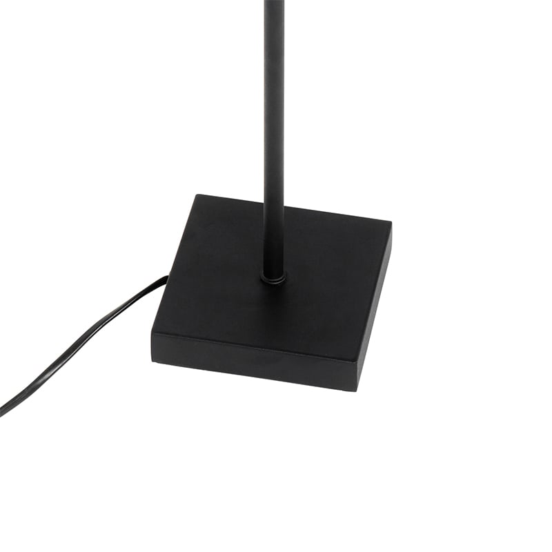 Lampada da tavolo moderna con paralume in tessuto nero con oro - VT 1