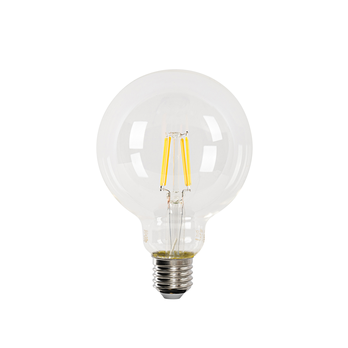Juego de 5 bombillas LED inteligentes E27 G95 4,5 W 470 lm 2700-6500 K