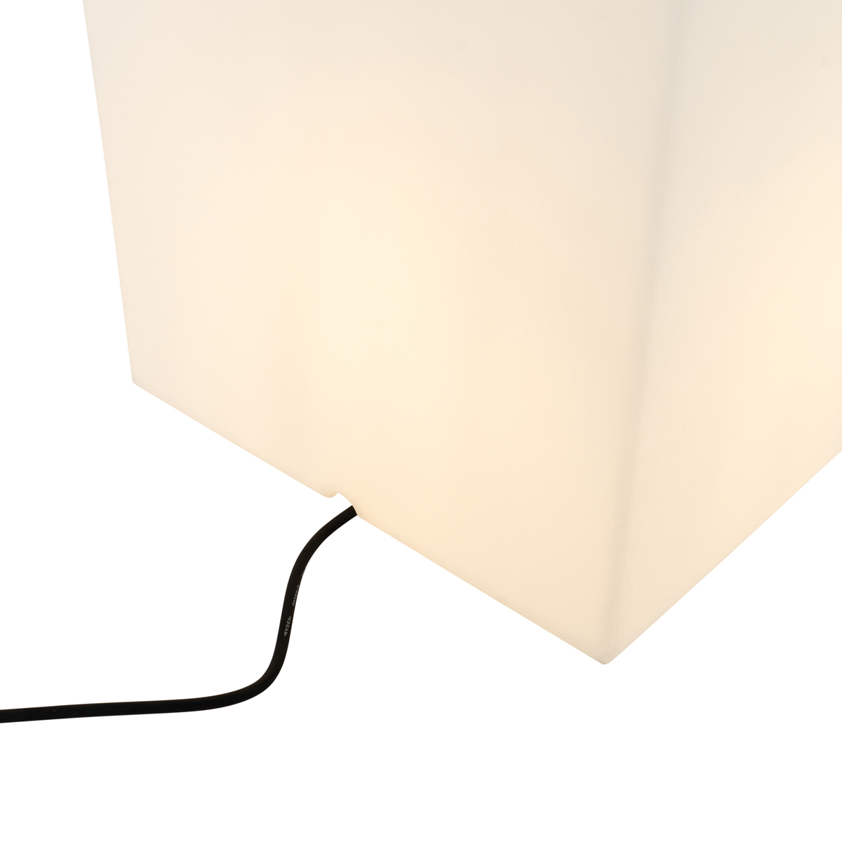 Lampe extérieure intelligente blanche 38 cm carrée avec LED A60 IP44 - Nura