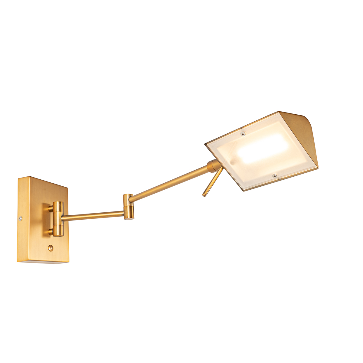 Lámpara de pared de diseño bronce con LED regulable - Notia