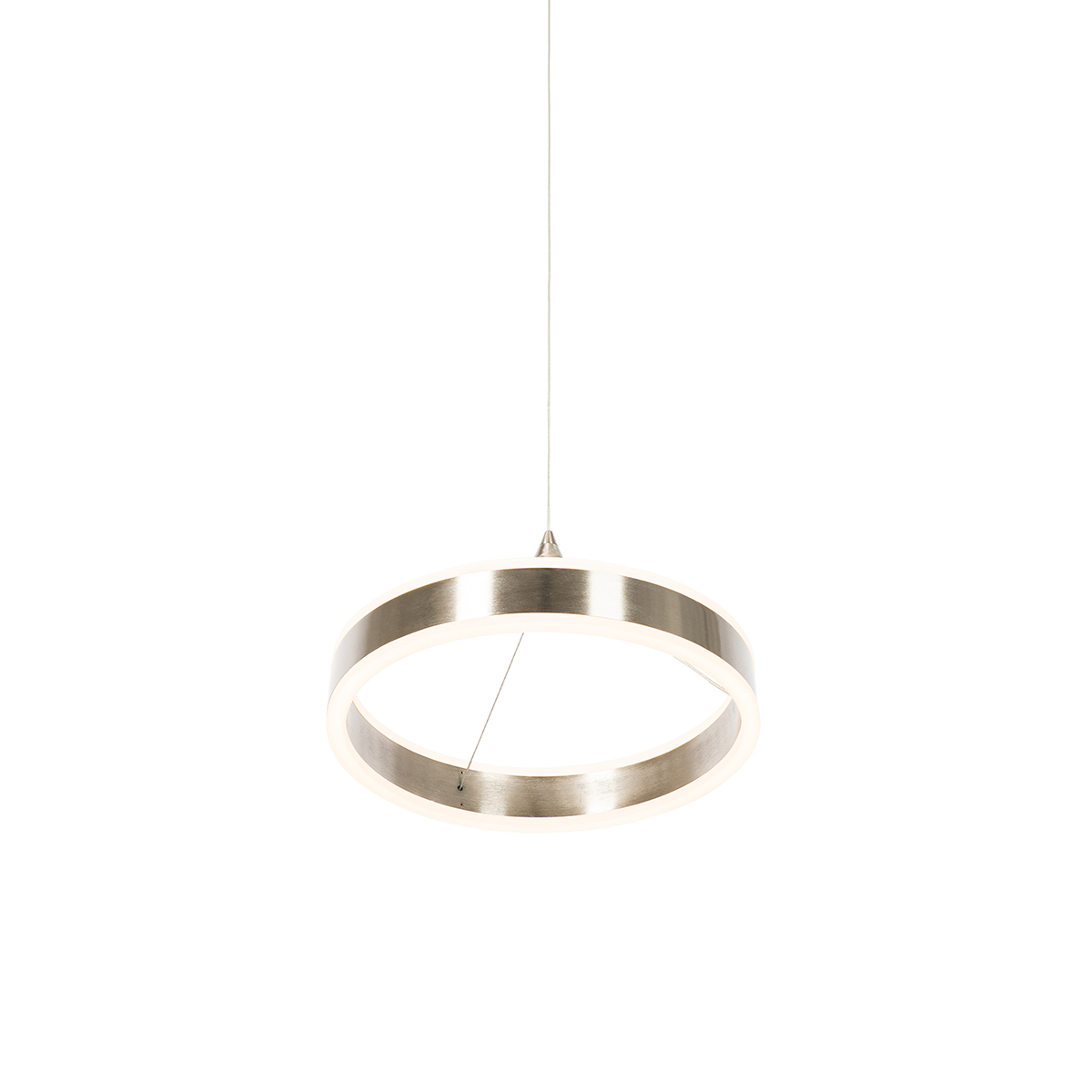 Lámpara colgante de acero 30 cm con LED regulable en 3 pasos - Lyani