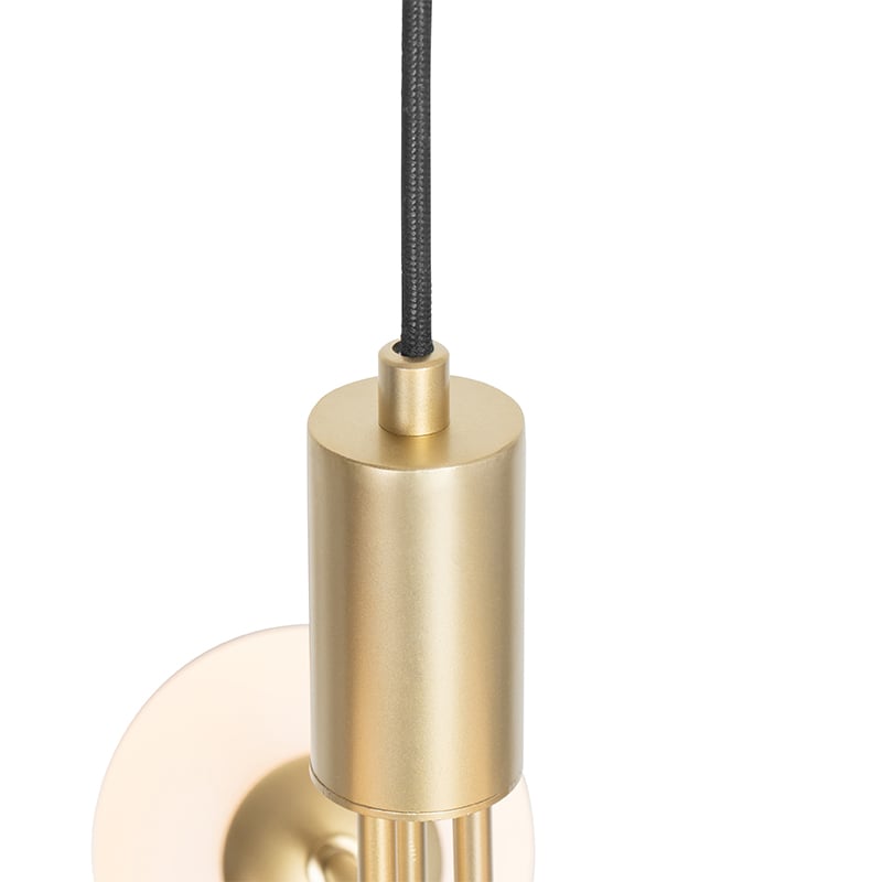 Art Deco Pendant Light Gold with Opal Glass 3-Light - Coby