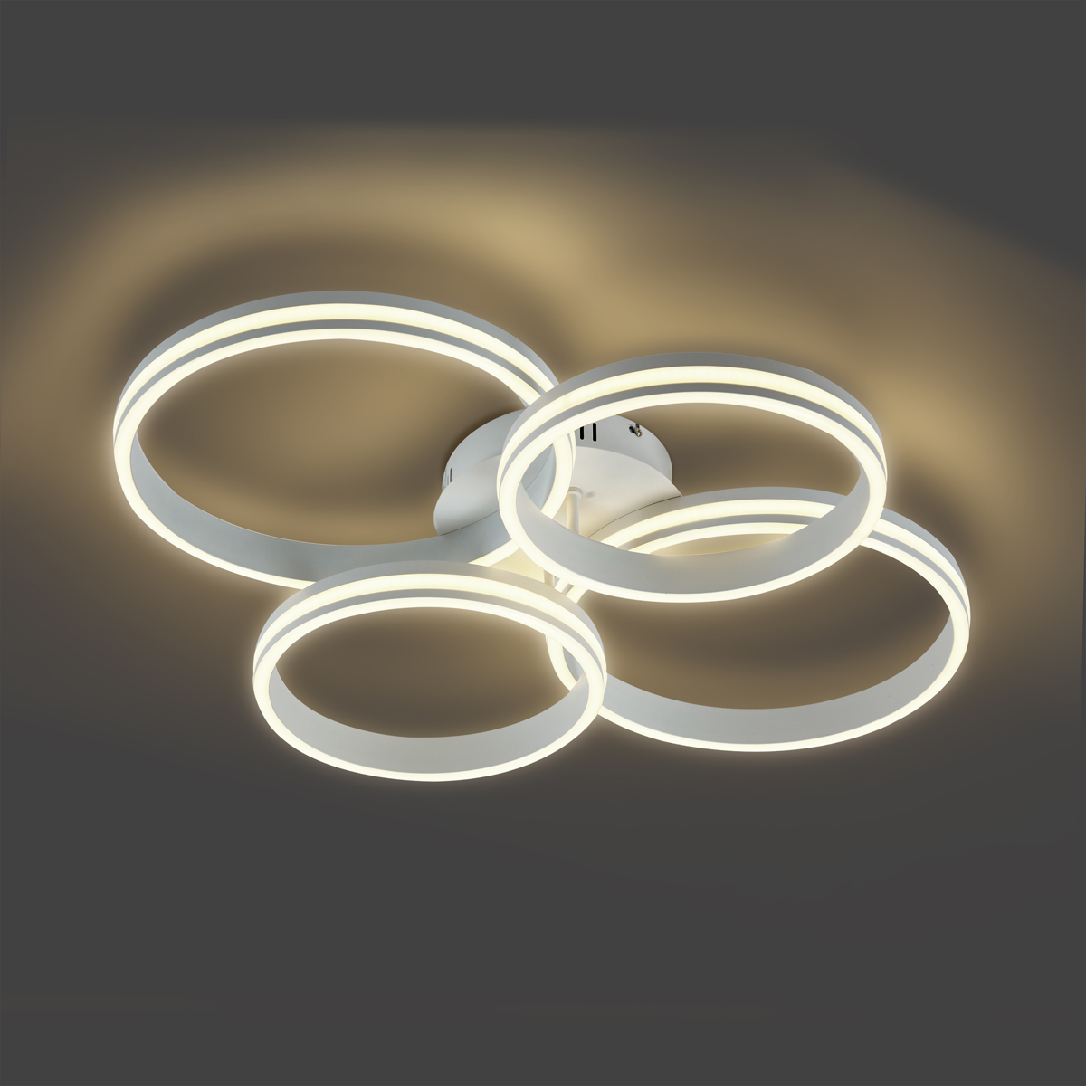 Plafón blanco con LED de 4 luces regulable en 3 pasos - Navara
