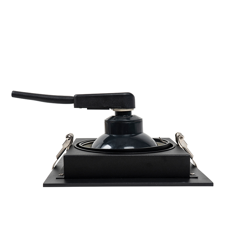 Modern Recessed Spotlight Black 18 cm Adjustable - Artemis 111