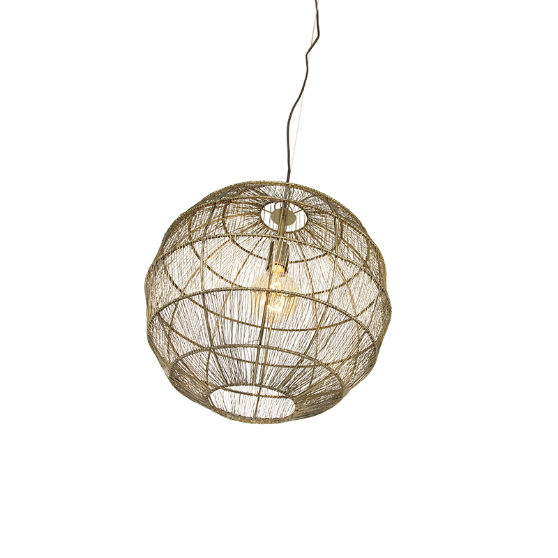 Modern Pendant Light Brass 42 cm - Bolti