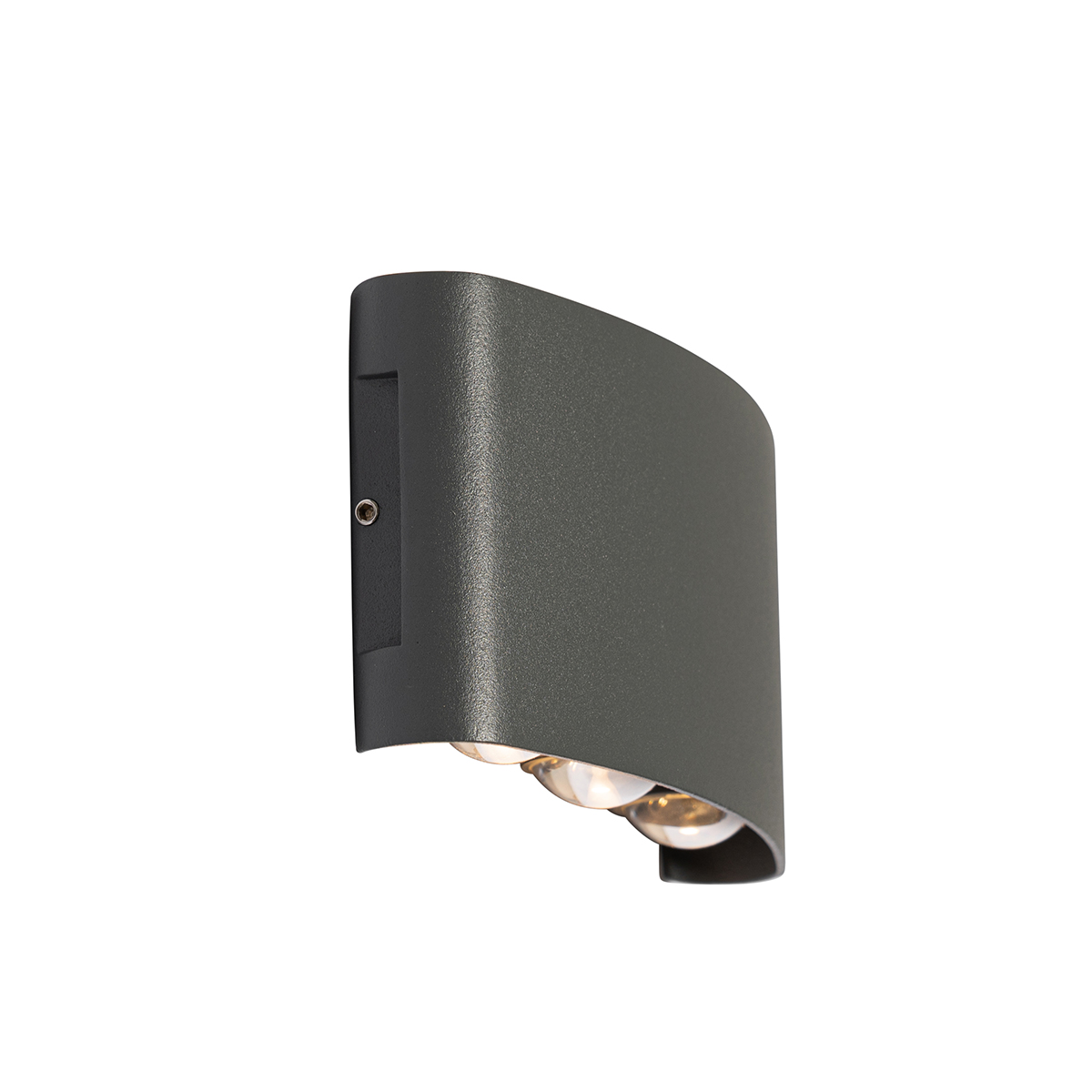Lámpara de pared exterior gris oscuro con LED 6 luces IP54 - Silly