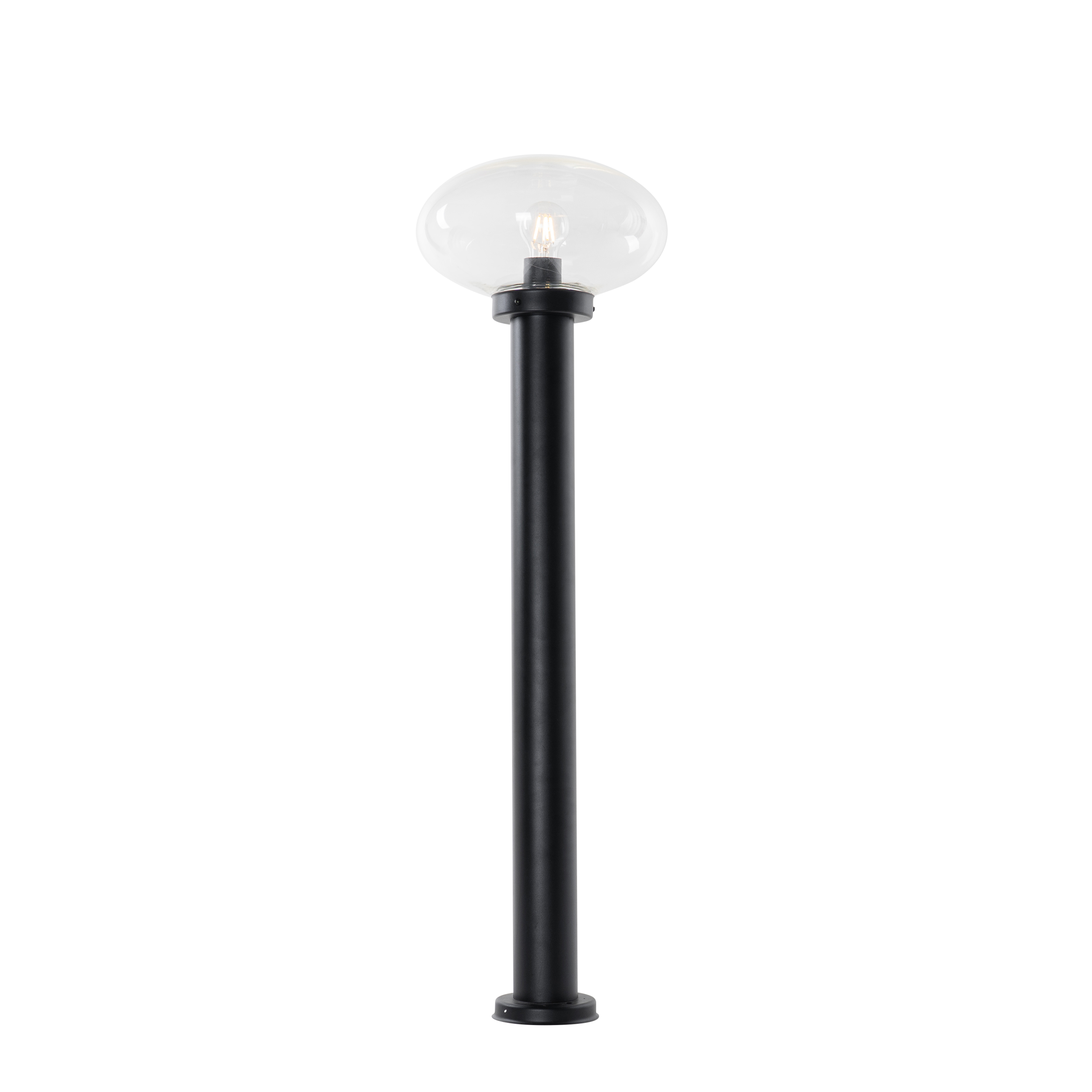 Farola moderna de exterior negra 100 cm - Elly