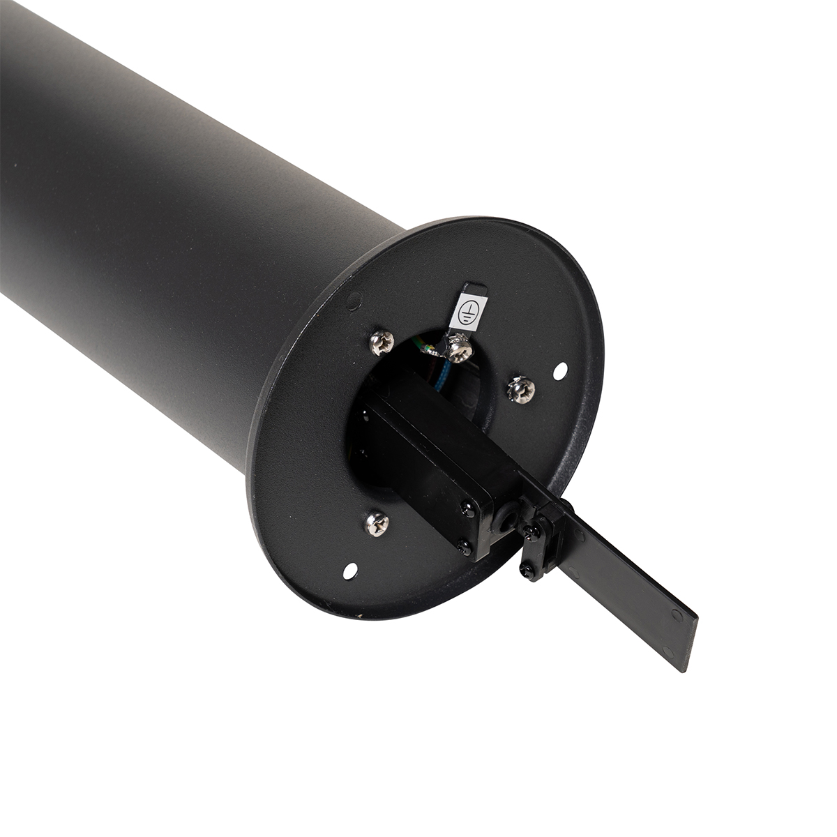 Standing Outdoor Lamp Black with Smoke Shade 50 cm - Odense